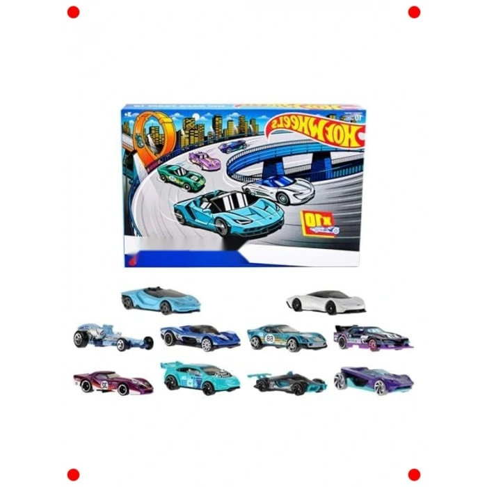10lu Yarış Arabası Paketi (1:64 Ölçekli)