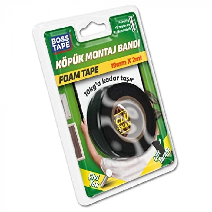 10 Metre Boyutunda 19 mm Solvent Akrilik Montaj Bandı