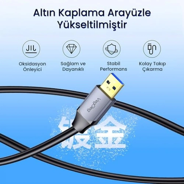 10 Metre USB 3.0 Uzatma Kablosu, Sinyal Güçlendirici