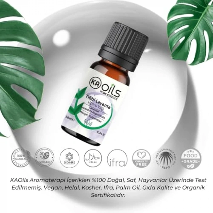 10 ml Lavanta Uçucu Yağı ile Stres Giderici Aromaterapi Yağı