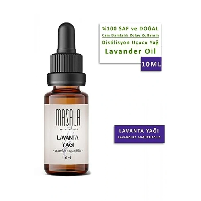 10 ml Saf Lavanta Yağı, Aromaterapi ve Cilt Bakımı için