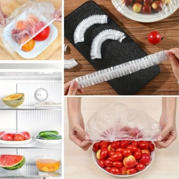 100 Adet Tazeliği Koruyan Kullan At Tencere Tabak Bonesi