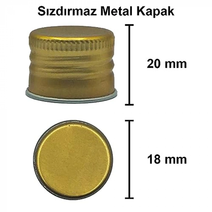 100 cc Kapaklı Kavisli Cam Şişe, 6 Adet Şeffaf Sosluk
