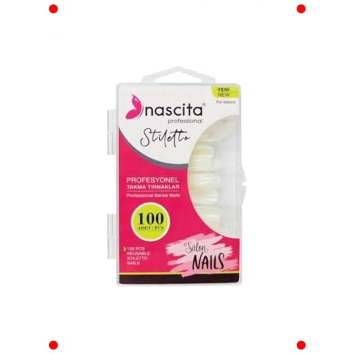 100lü Kutulu Stiletto Model Takma Tırnak Seti