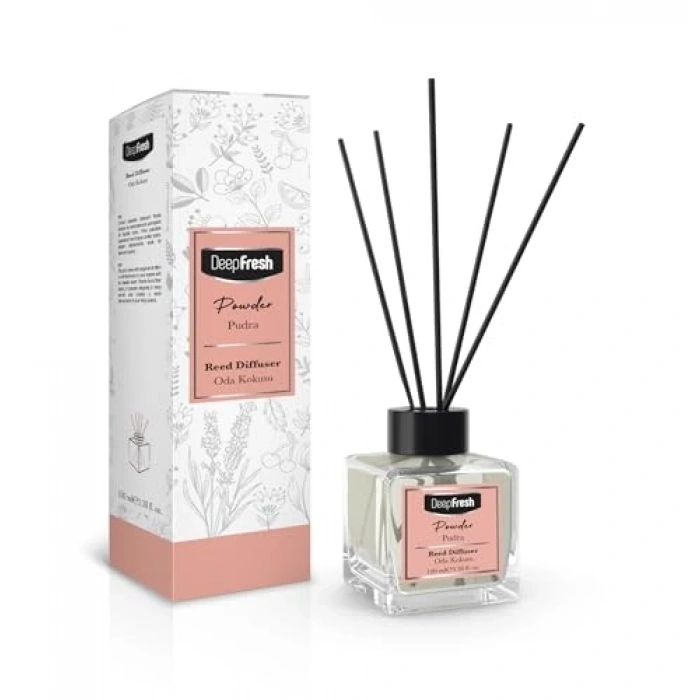 100 ml Çubuklu Oda Kokusu, Pudra Aromalı ve Ferahlatıcı