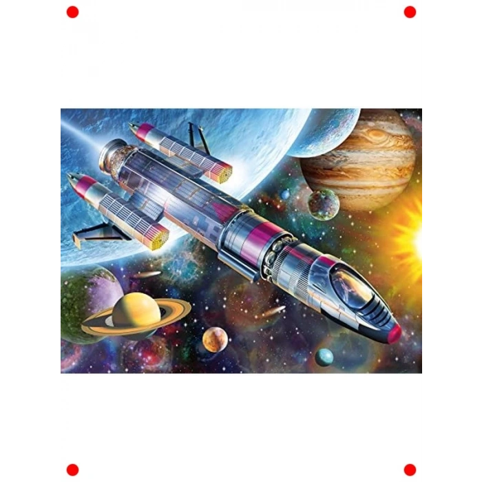 100 Parça Uzay Görevi Yapbozu - Çocuklar İçin