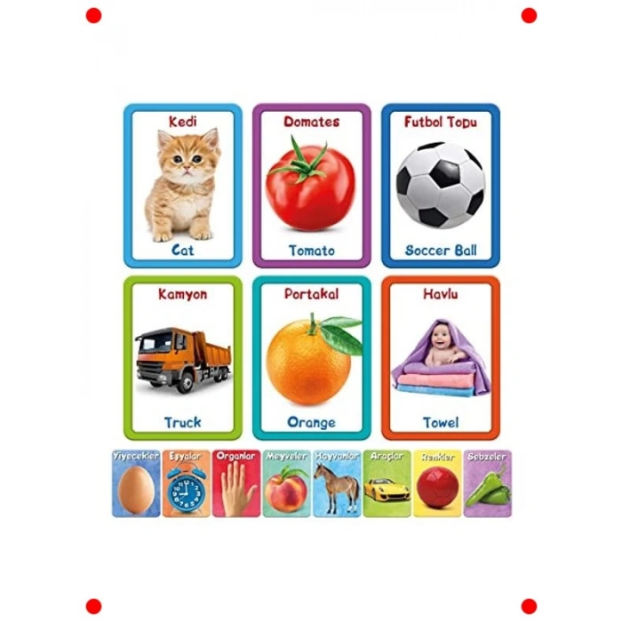 100 Sözcük Eğitici Kart Seti