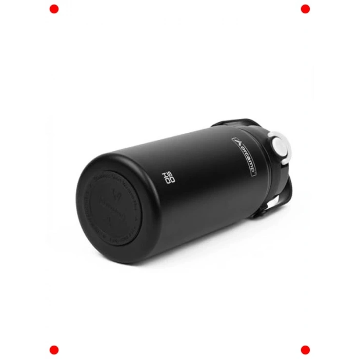 1000 ml Paslanmaz Çelik Seyahat Termosu Siyah