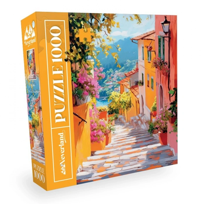 1000 Parça Akdeniz Merdivenleri Temalı Yapboz