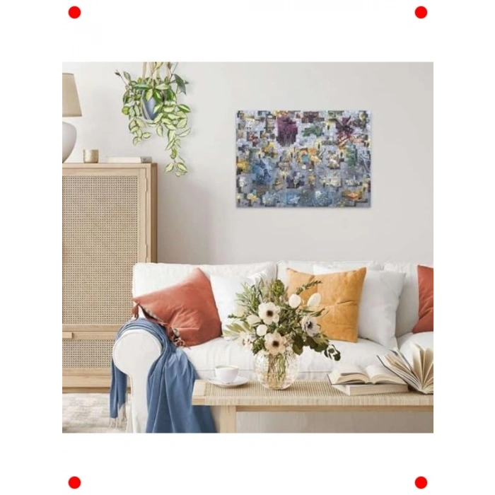 1000 Parça Dijital Dünya Temalı Yapboz