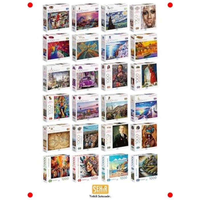 1000 Parça Eski Dünya Haritası Yapbozu (48x68 cm)