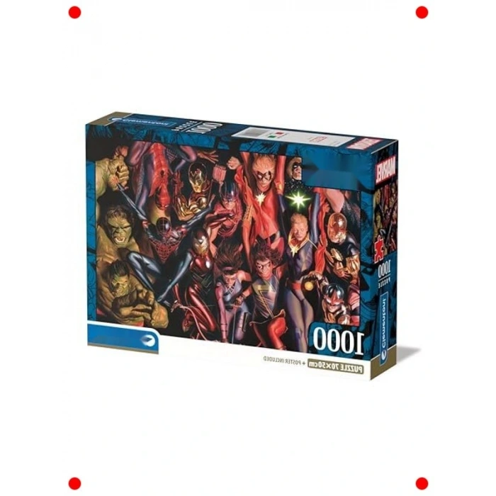 1000 Parça  Kahramanları Yapbozu (Kompakt Kutu)