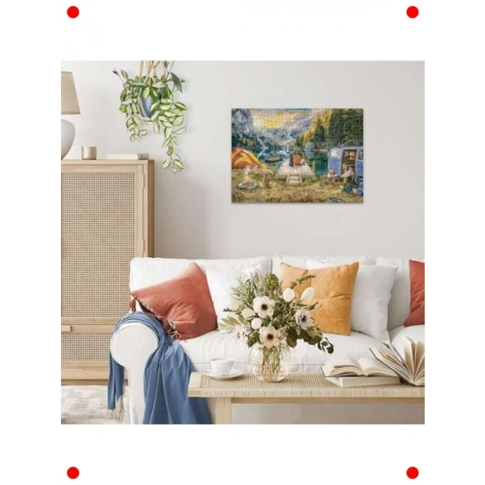 1000 Parça Kamp Temalı Yetişkin Yapbozu