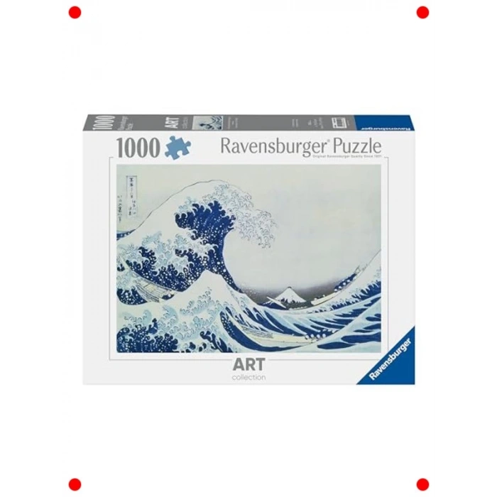 1000 Parça Kanagawa Dalgası Sanat Temalı Yapboz
