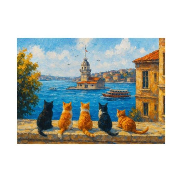 1000 Parça Kız Kulesi Temalı Puzzle Seti