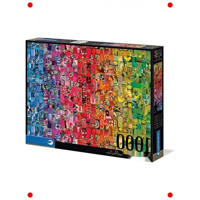 1000 Parça Renk Patlaması Yetişkin Puzzle - Kolaj