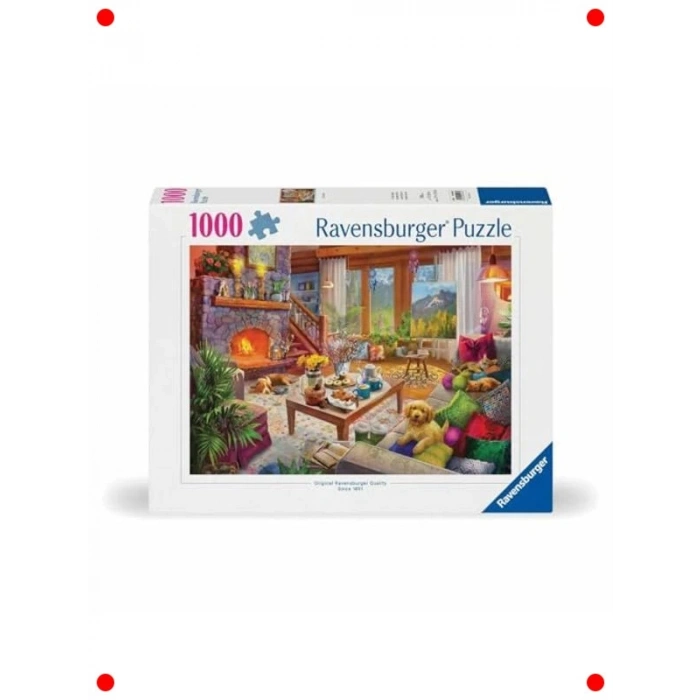 1000 Parça Yetişkin Puzzle: Huzurlu Oturma Odası
