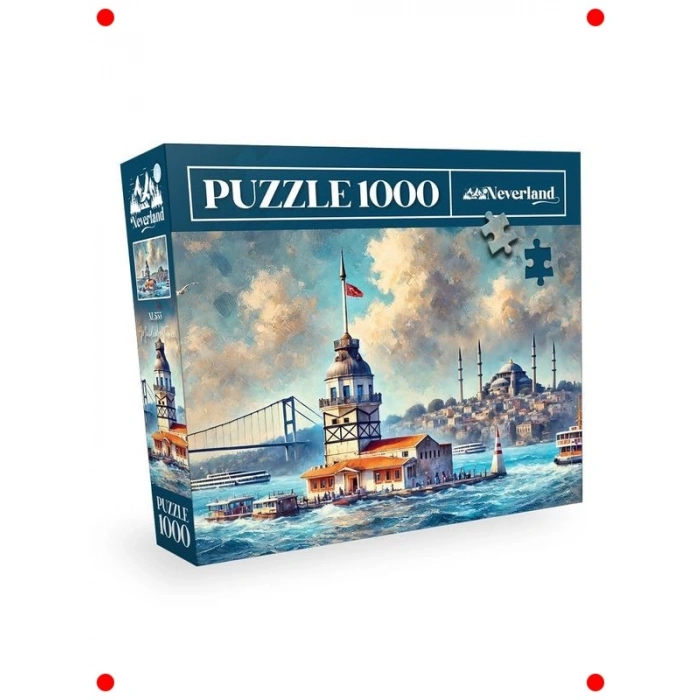1000 Parça Yetişkin Puzzle: Tarihi Kule Manzarası