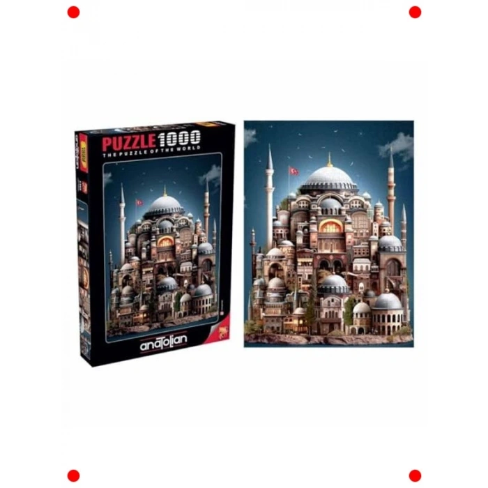 1000 Parça Yetişkin Yapbozu: Tarihi Yapı Görseli