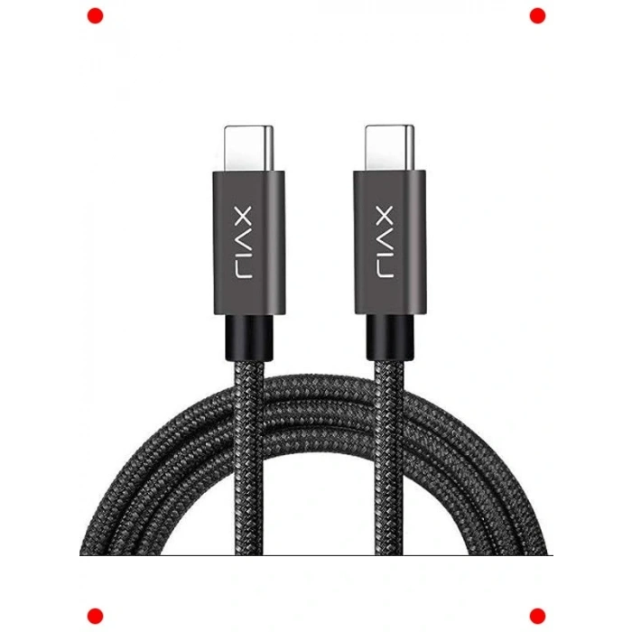 100W Hızlı Şarj USB-C Kablo, 2 Metre, Örgülü Tasarım
