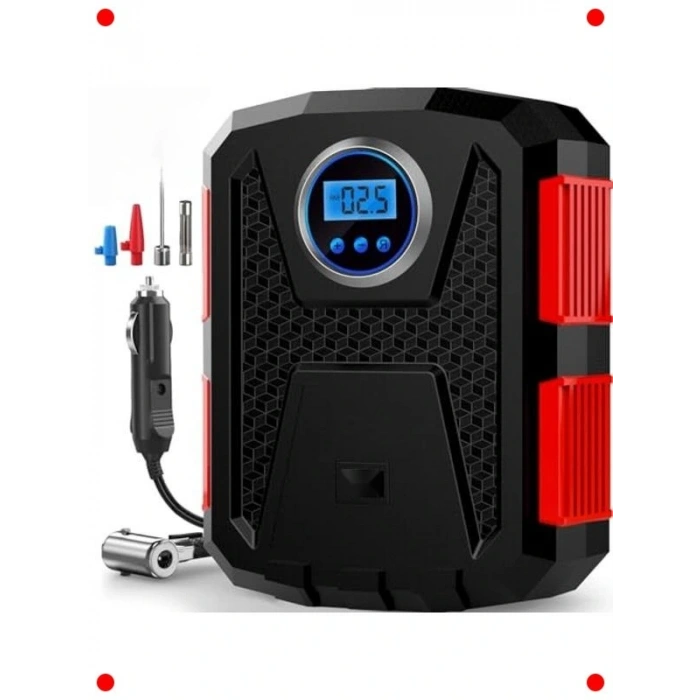 100W Led Işıklı Portatif Lastik Şişirme Kompresörü