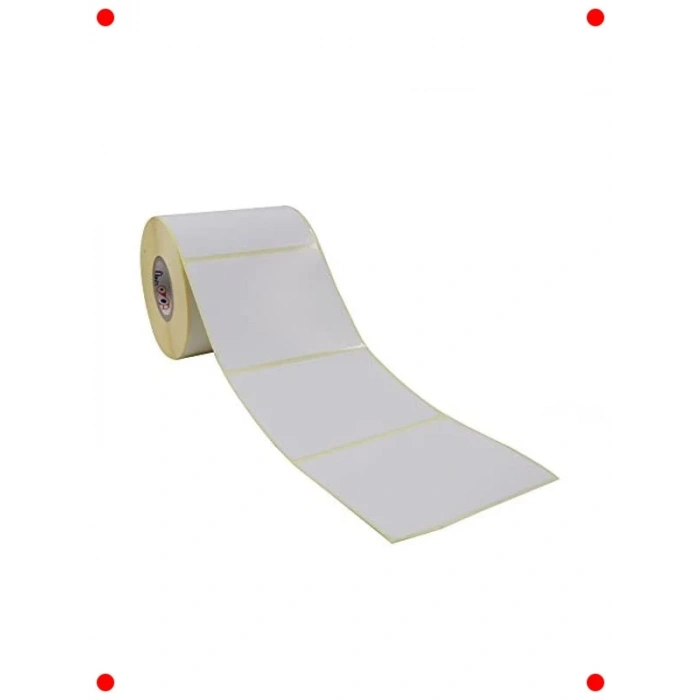 100x80 mm Kuşe Barkod Etiketi (500lü Rulo)
