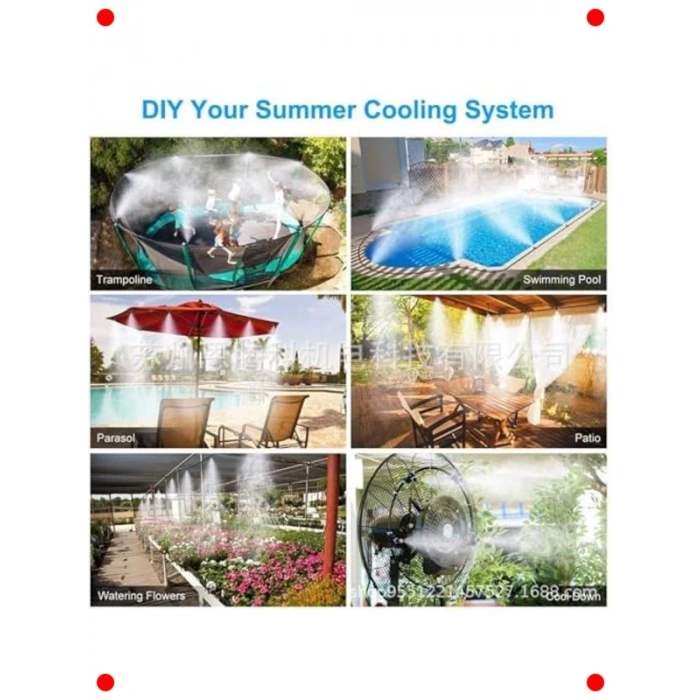 10M Kendin Yap Bahçe Sulama ve Serinletme Sistemi