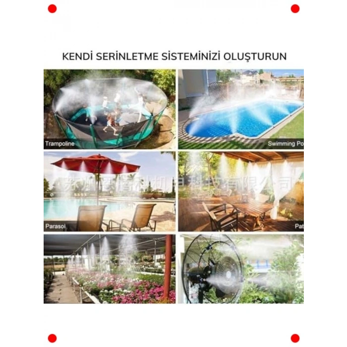 10M Kendin Yap Bahçe Sulama ve Serinletme Sistemi