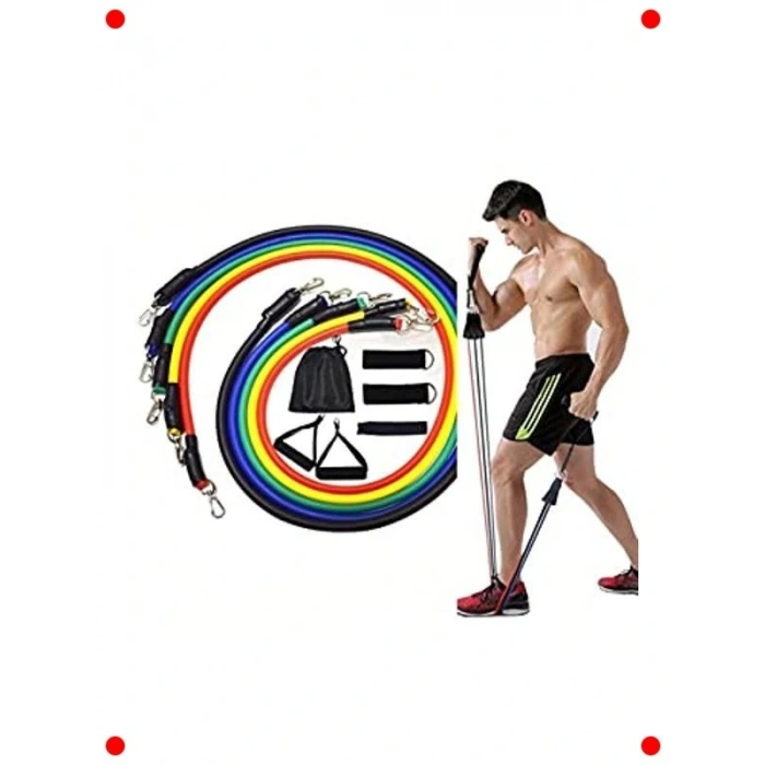 11 Parça Çok Yönlü Direnç Lastiği Seti