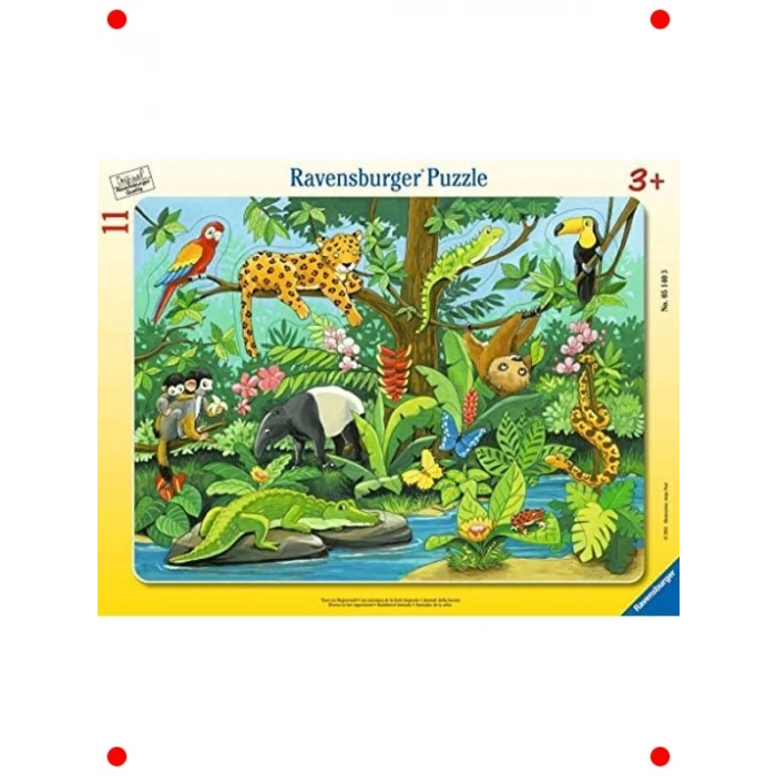 11 Parça Sevimli Hayvanlar Çocuk Puzzle