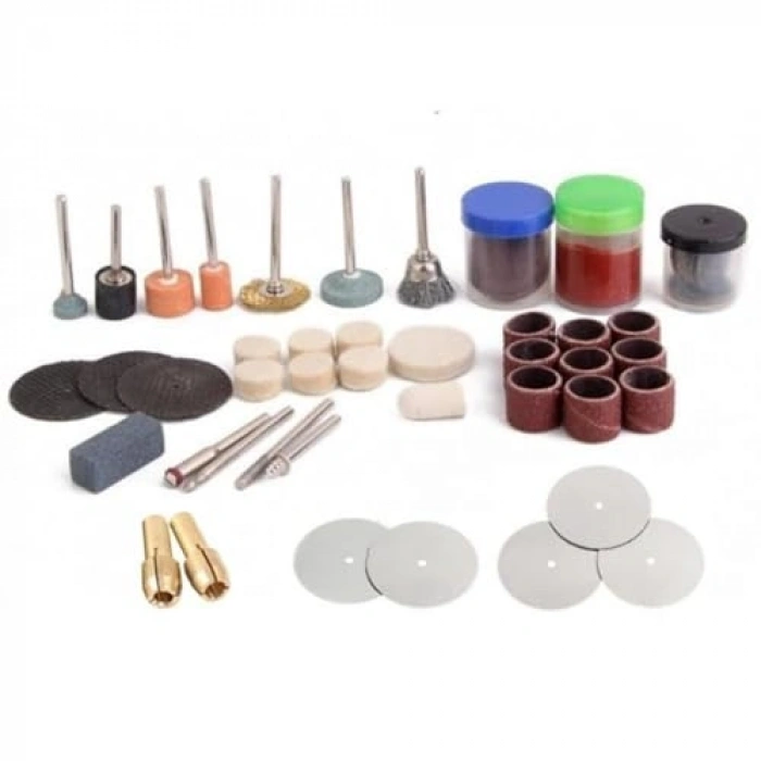 112 Parça Taşlama ve Gravür Seti, Zımpara ve Cilalama