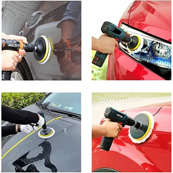 115 mm Pasta Cila Polisaj Pedi Seti, 4lü Sünger Takımı