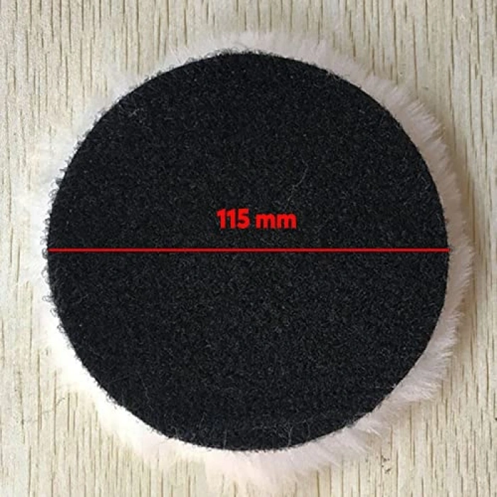 115 mm Pasta Cila Polisaj Süngeri - Kuzu Postu Yünü Pedi