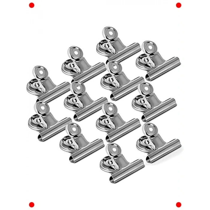 12 Adet Mıknatıslı Mandallı Buzdolabı Magnet Tutucu