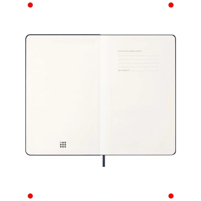 12 Ay Günlük Ajanda, L Boy, Sert Kapak, Safir Mavi