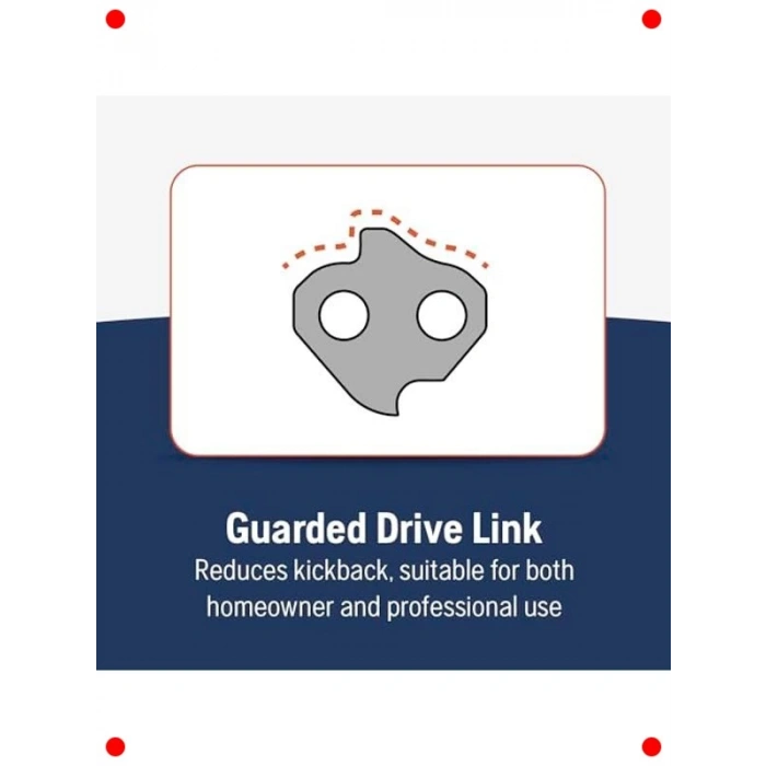 12 İnç Düşük Geri Tepmeli Testere Zinciri