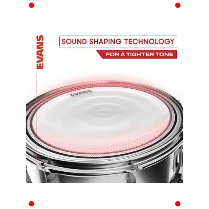 12 inç Şeffaf Tom/Trampet Davul Derisi