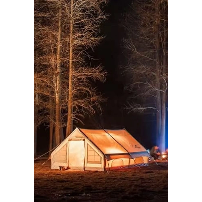 12 kişilik şişme kamp çadırı, dört mevsim kullanıma uygun