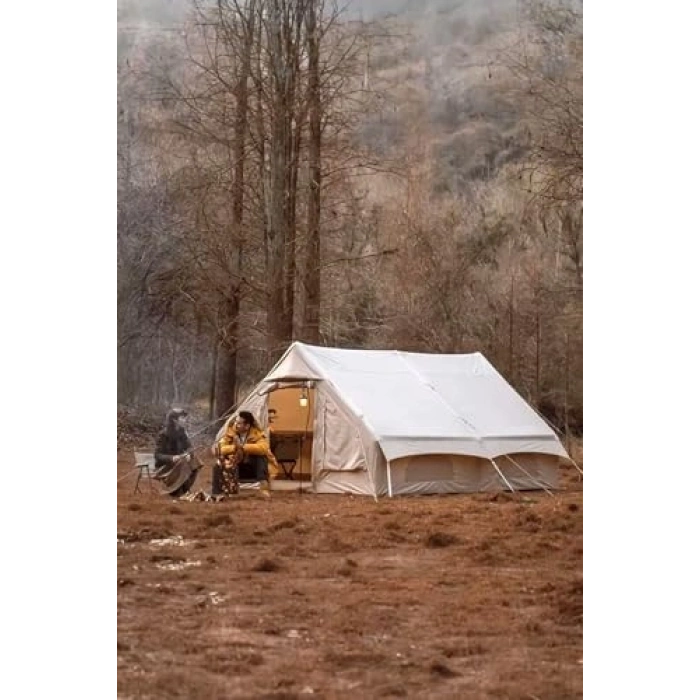 12 kişilik şişme kamp çadırı, dört mevsim kullanıma uygun