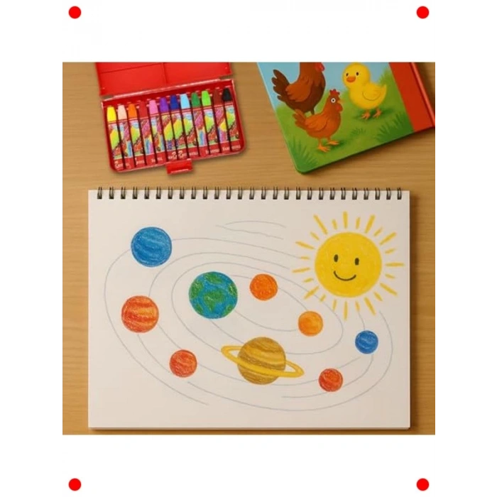 12li Altıgen Pastel Boya Seti