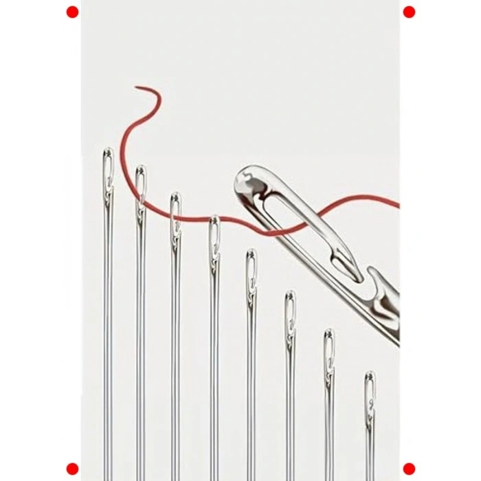 12li Kolay İplik Geçirmeli Dikiş İğne Seti