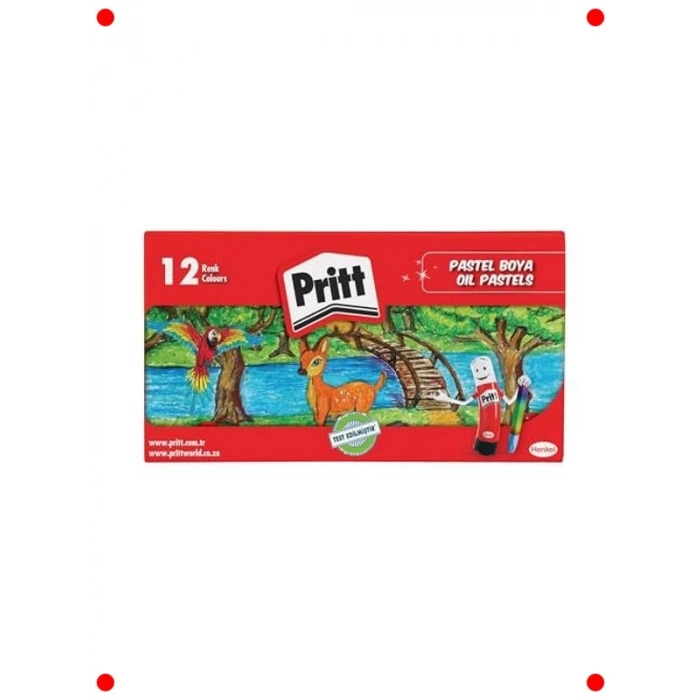 12li Pastel Boya Seti - Karton Kutu