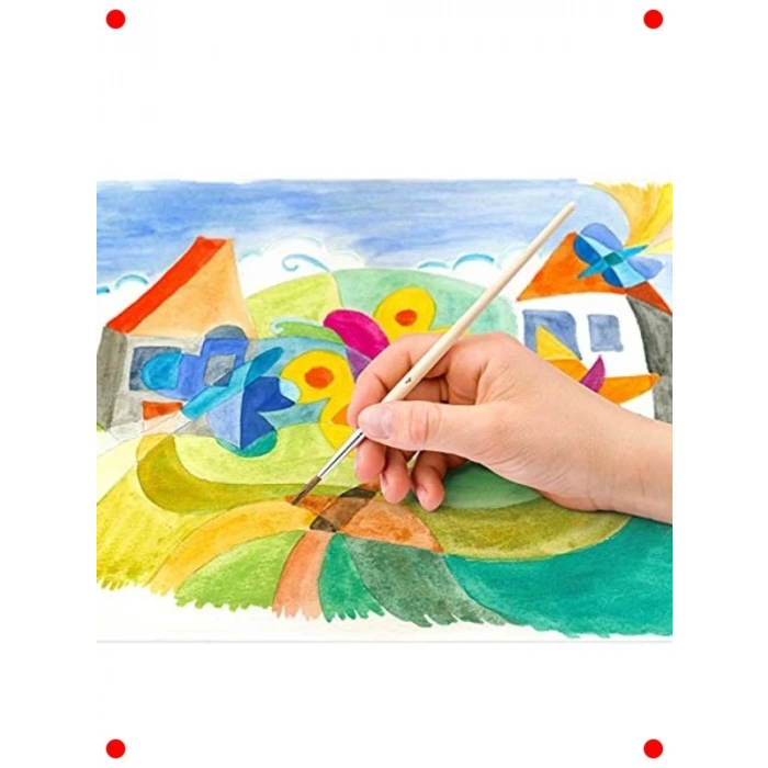 12li Sulu Boya Seti + Opak Beyaz Boya ve Fırça