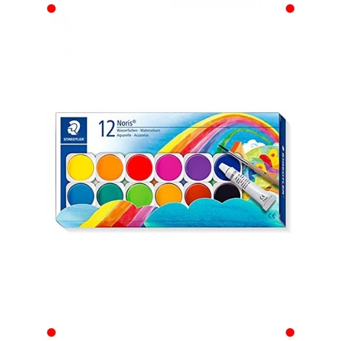 12li Sulu Boya Seti ve Fırça