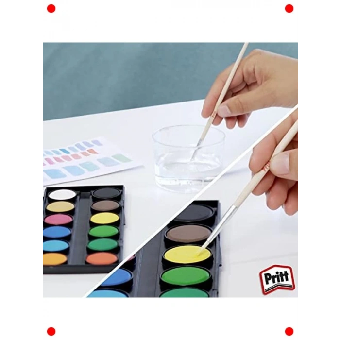 12li Suluboya Seti + Fırça Hediyeli