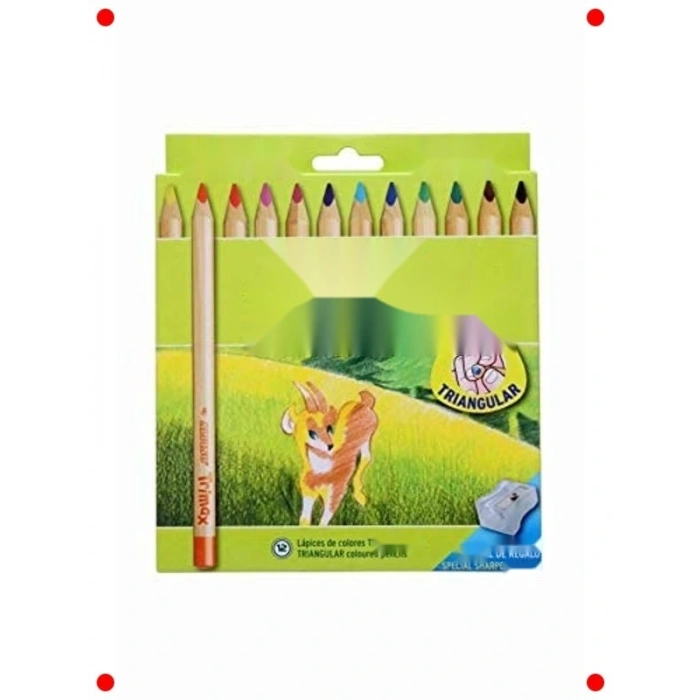 12li Trımax Jumbo Kalın Kuru  Kalemi Seti