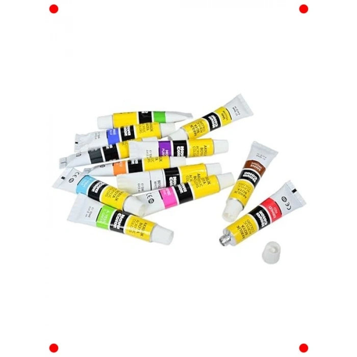 12li Tüp Akrilik Boya Seti