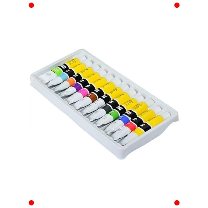 12li Tüp Akrilik Boya Seti