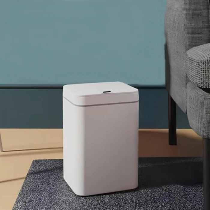 12 litre kapasiteli sessiz kapanan çöp kutusu, otomatik sensörlü