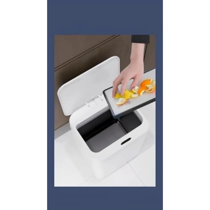 12 litre kapasiteli sessiz kapanan çöp kutusu, otomatik sensörlü